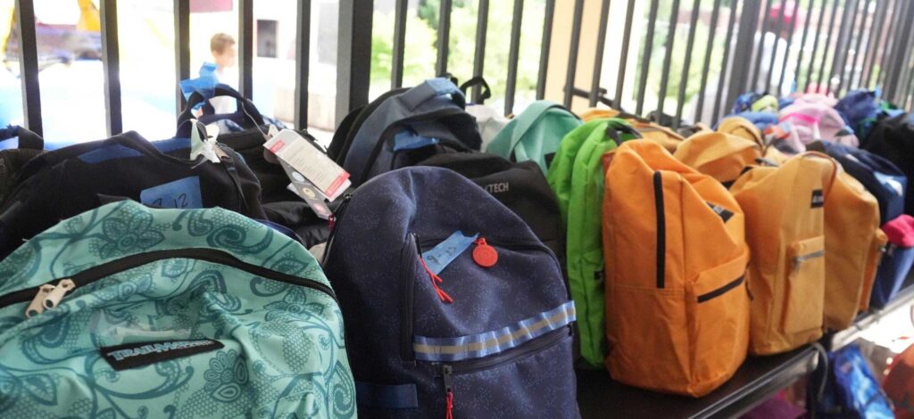 Backpacks delivered